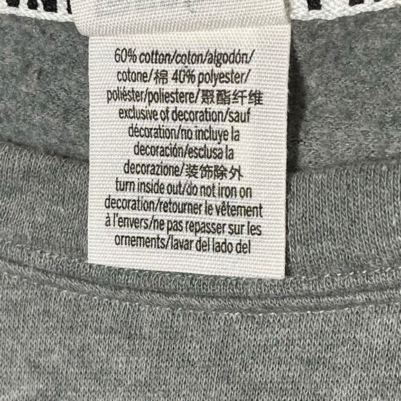 PINK Lightweight Grey Crewneck Sweatshirt - Picture 7 of 7